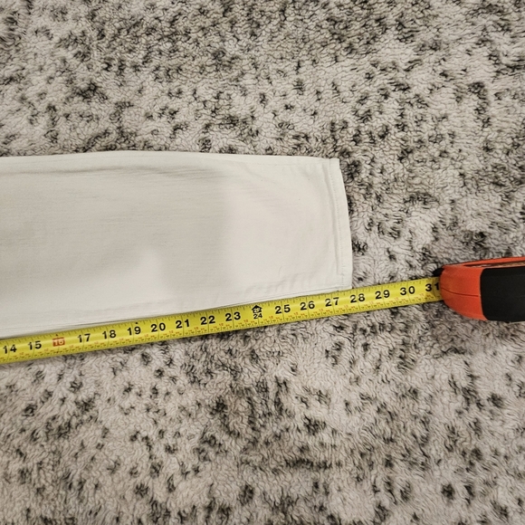 Madewell SZ 32 Pure White High Riser Skinny Ankle Stretch Jeans - Picture 13 of 13